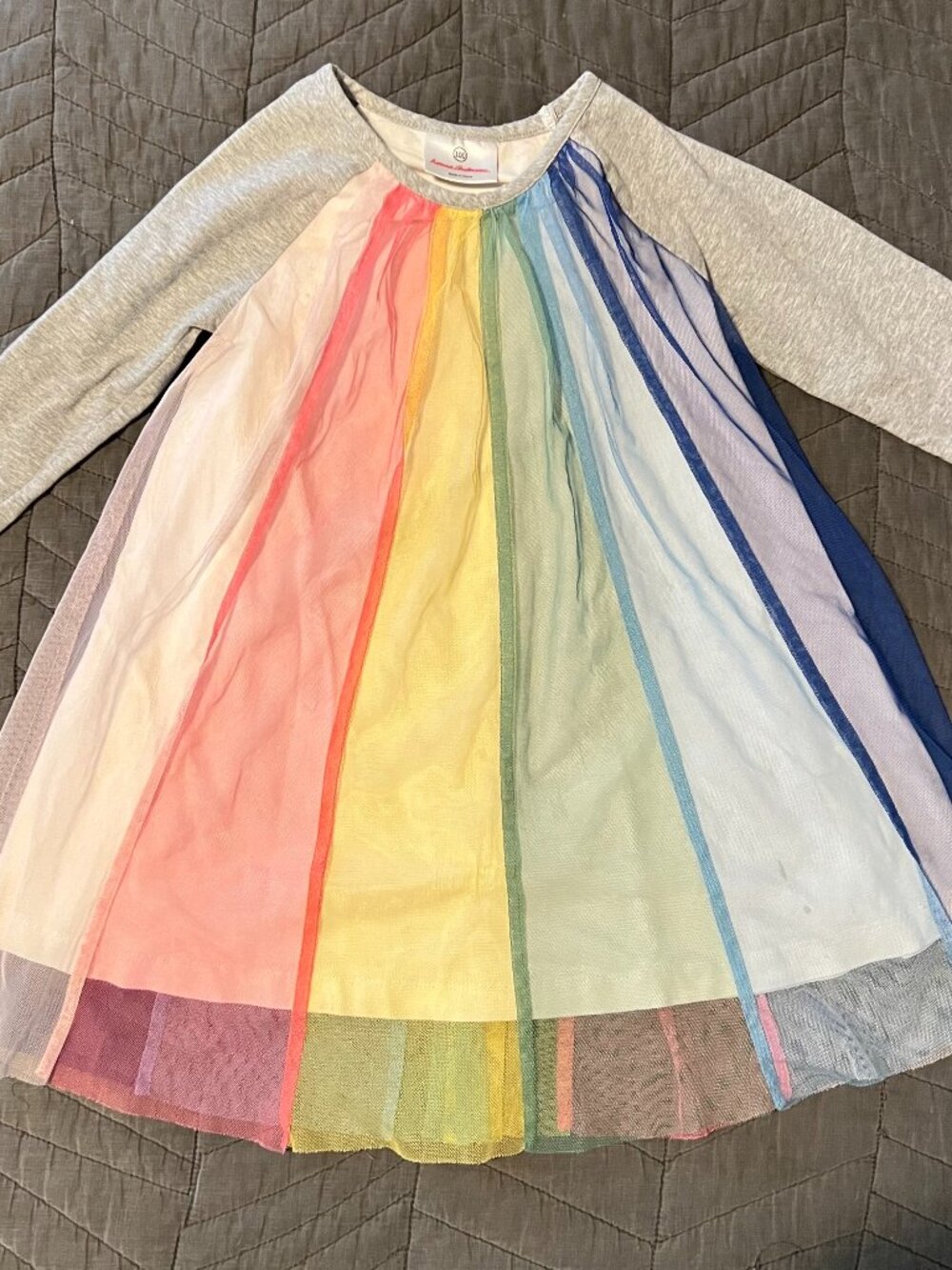 Hanna Andersson Rainbow Tulle Dress Size 4 / 100 cm